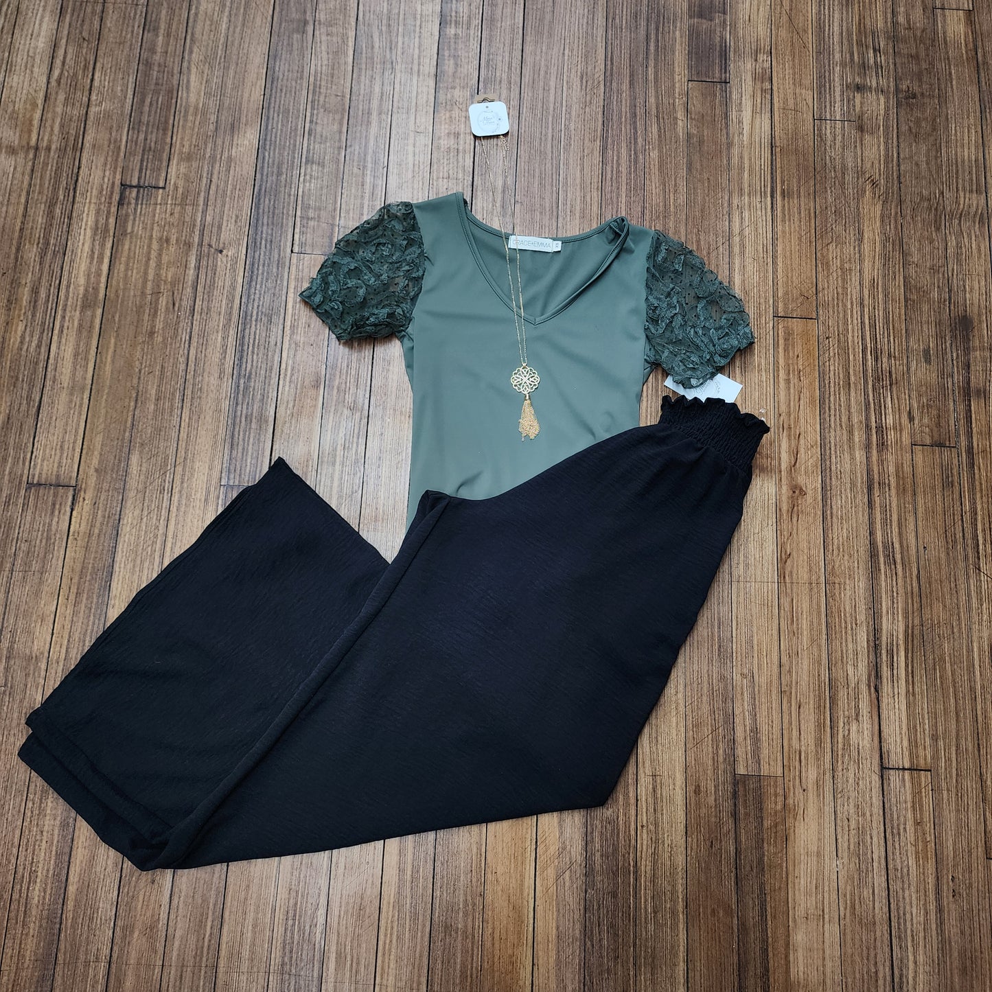 Boho Smocked Palazzo Pants