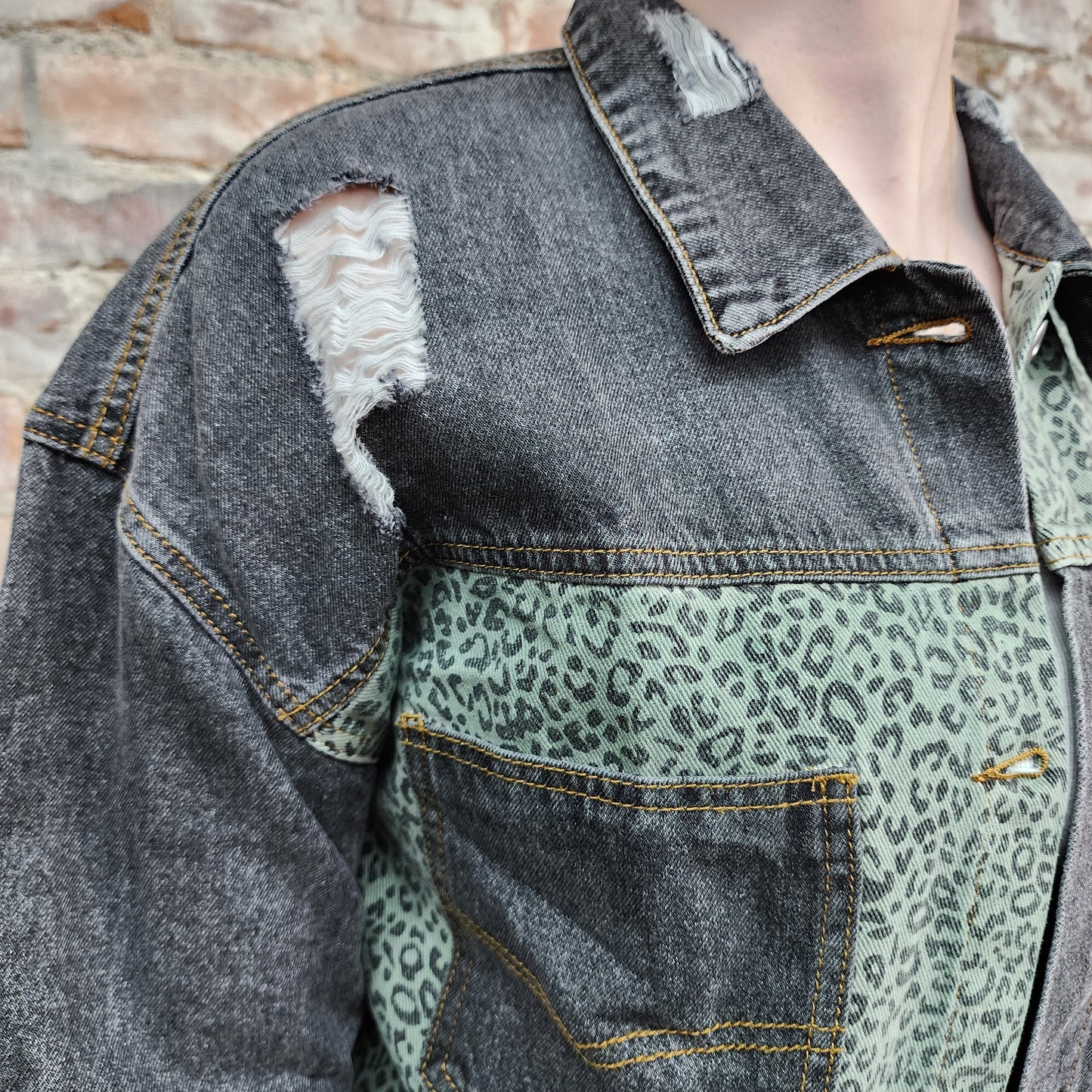 Distressed Jean Jacket