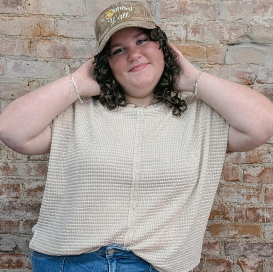 Oatmeal Short Sleeve Top