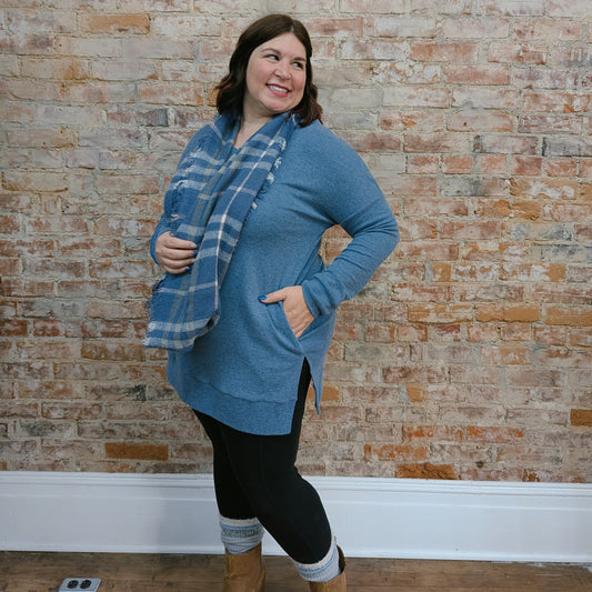 Blue Tunic Sweater