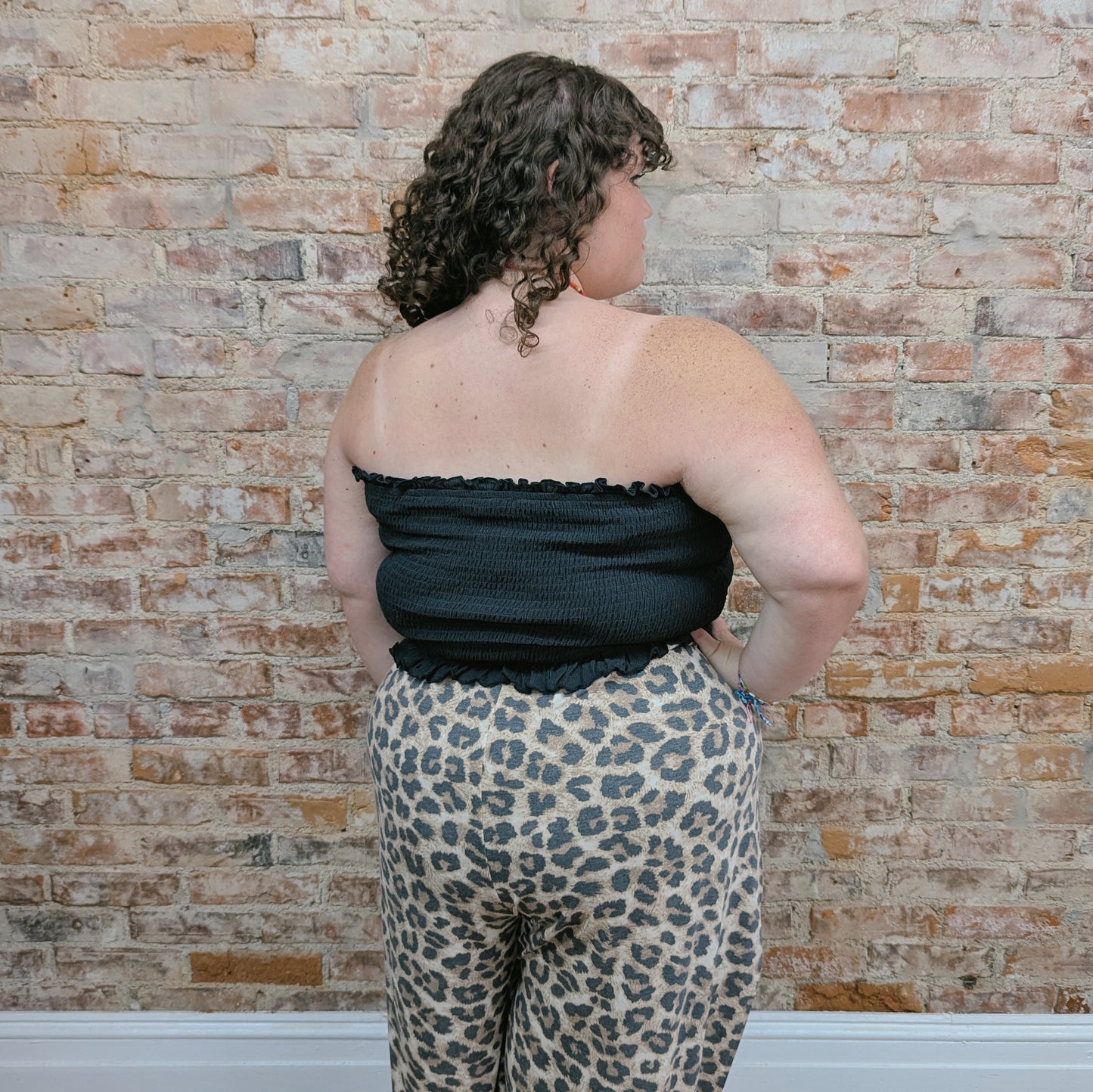 Black Ribbed Tube Top