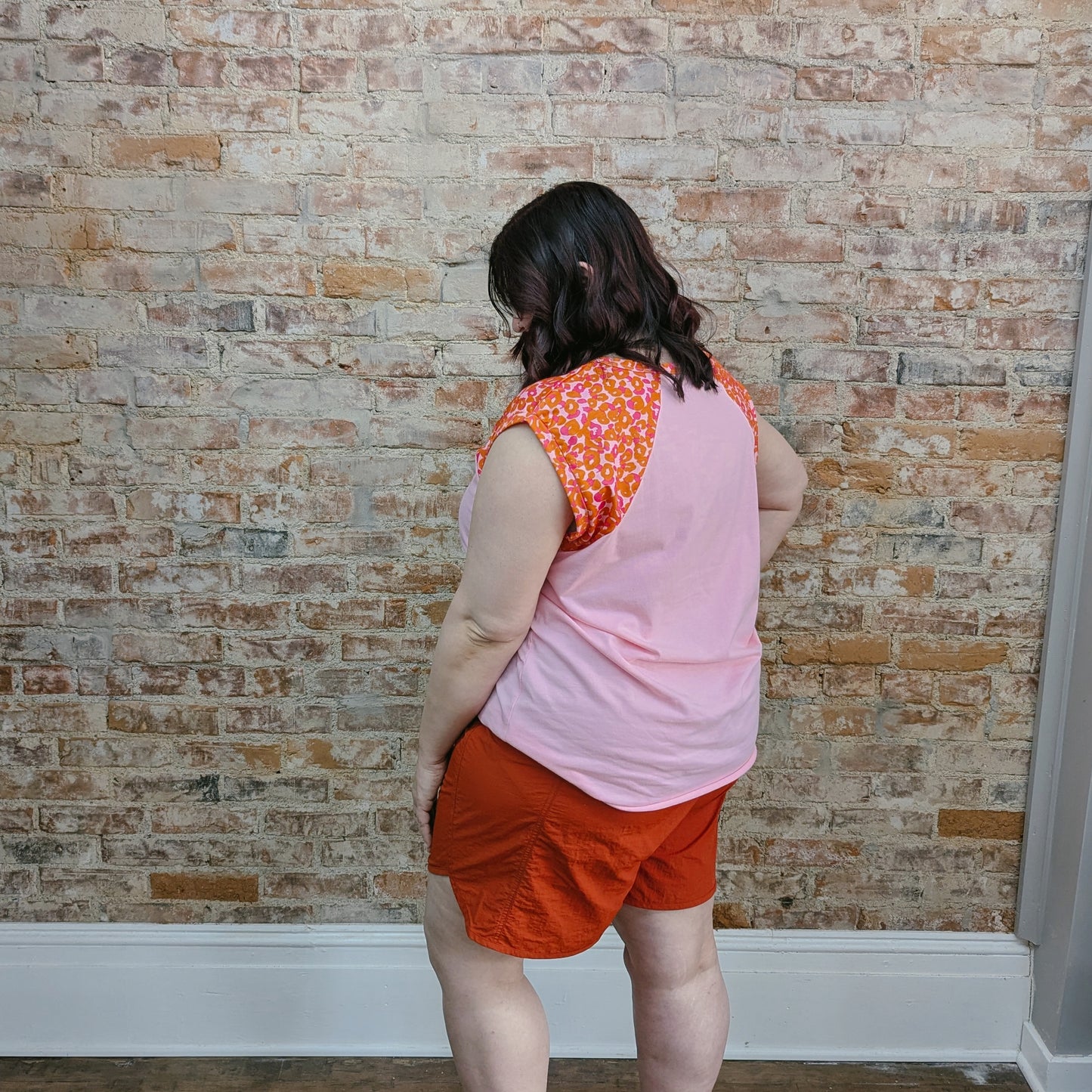 Copper Smocked Athletic Shorts
