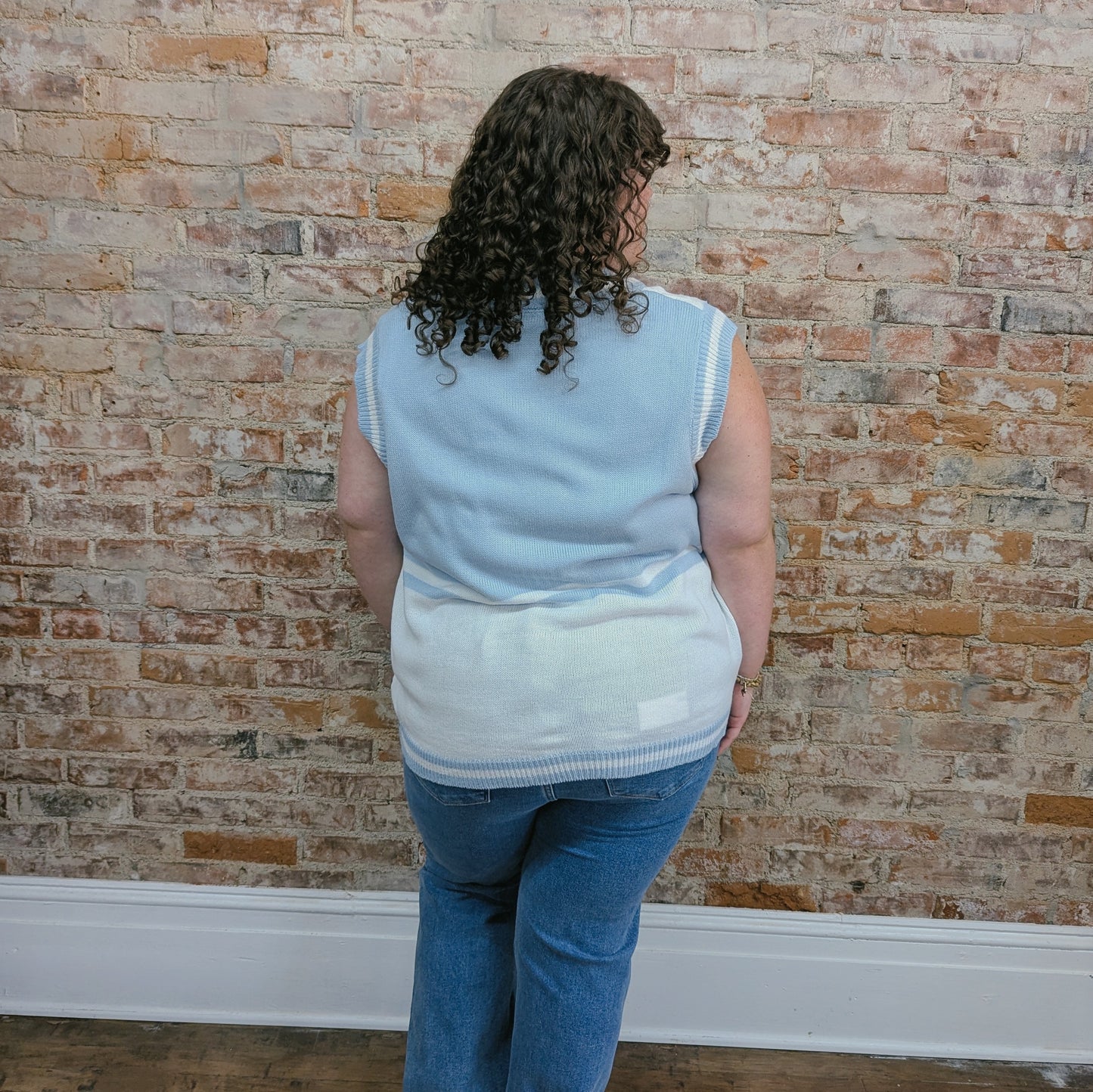 Color Block Sweater Vest