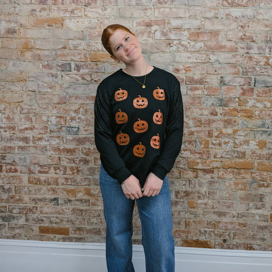 Black Pumpkin Crewneck
