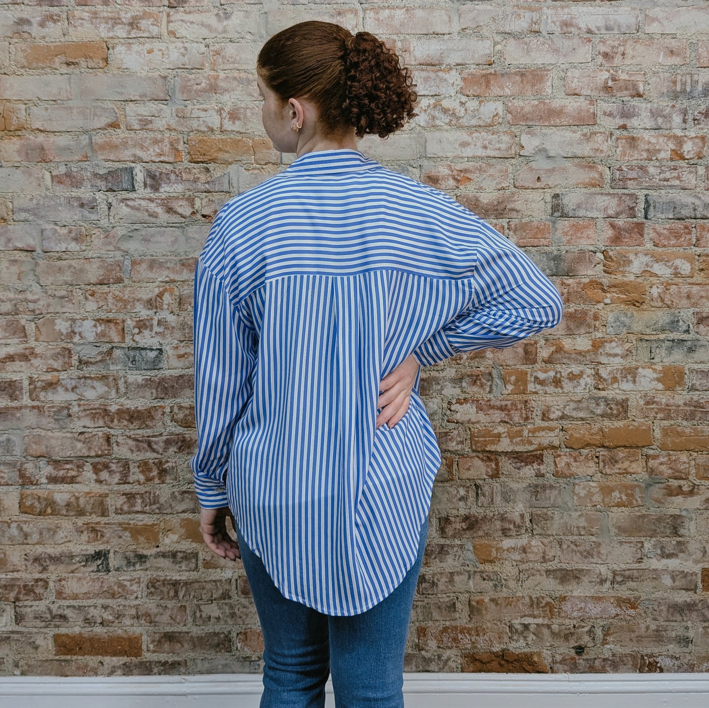 Blue Striped Button Down