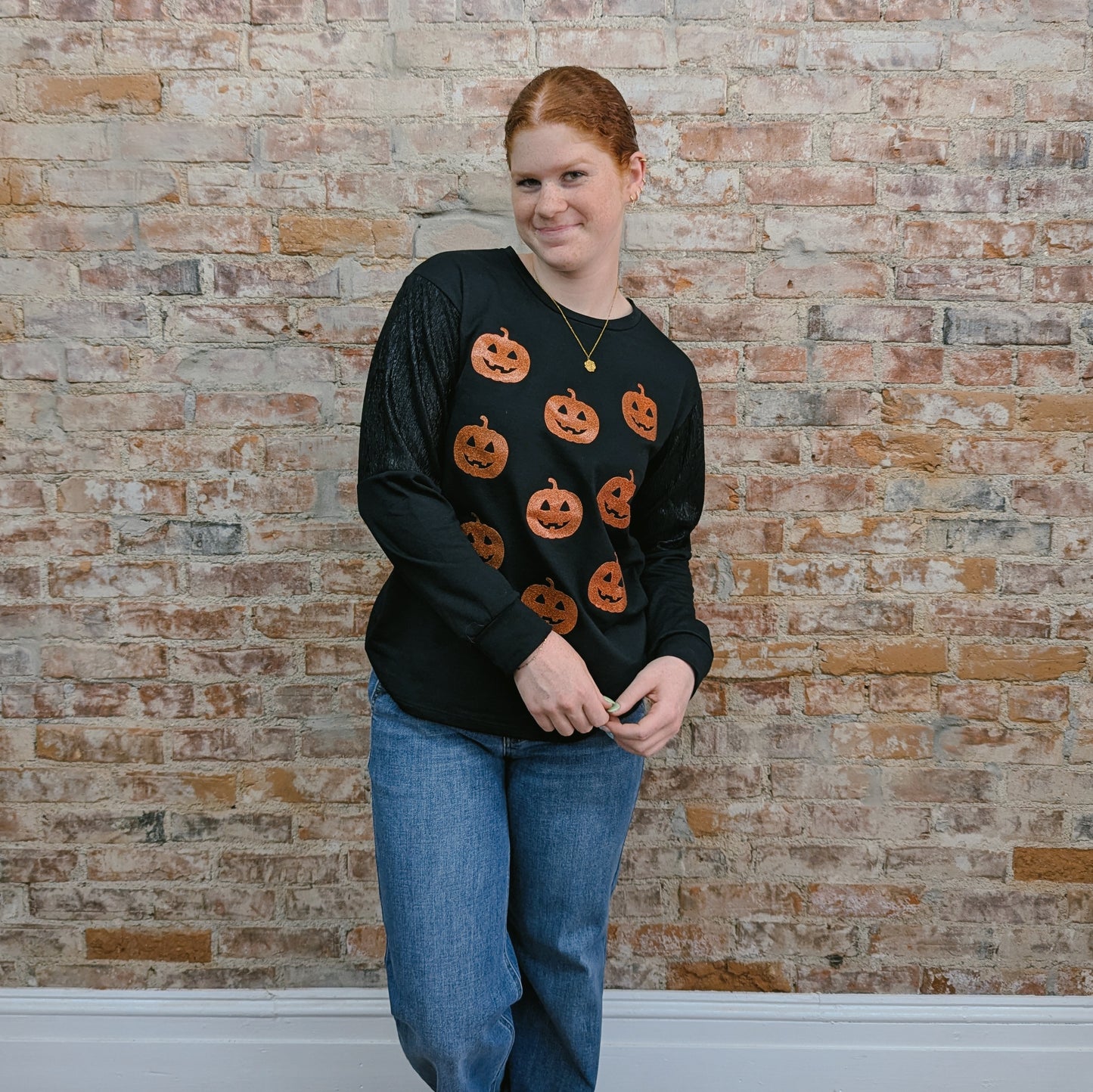 Black Pumpkin Crewneck
