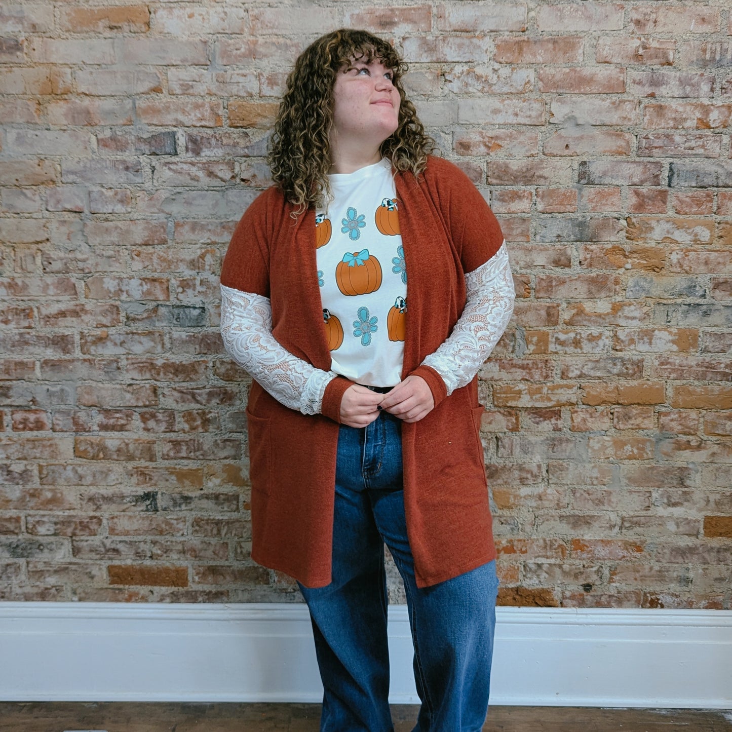 Lace Sleeve Cardigan