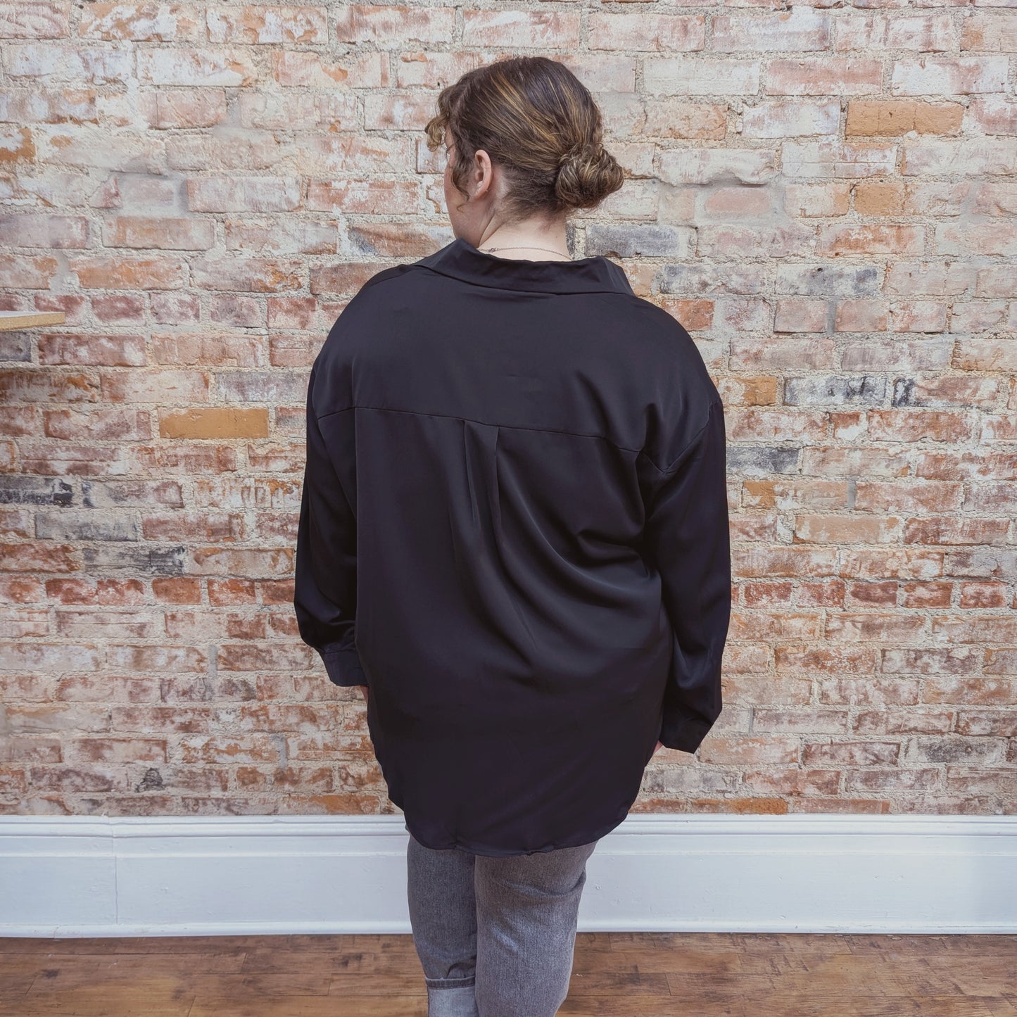 Black Button Down Blouse