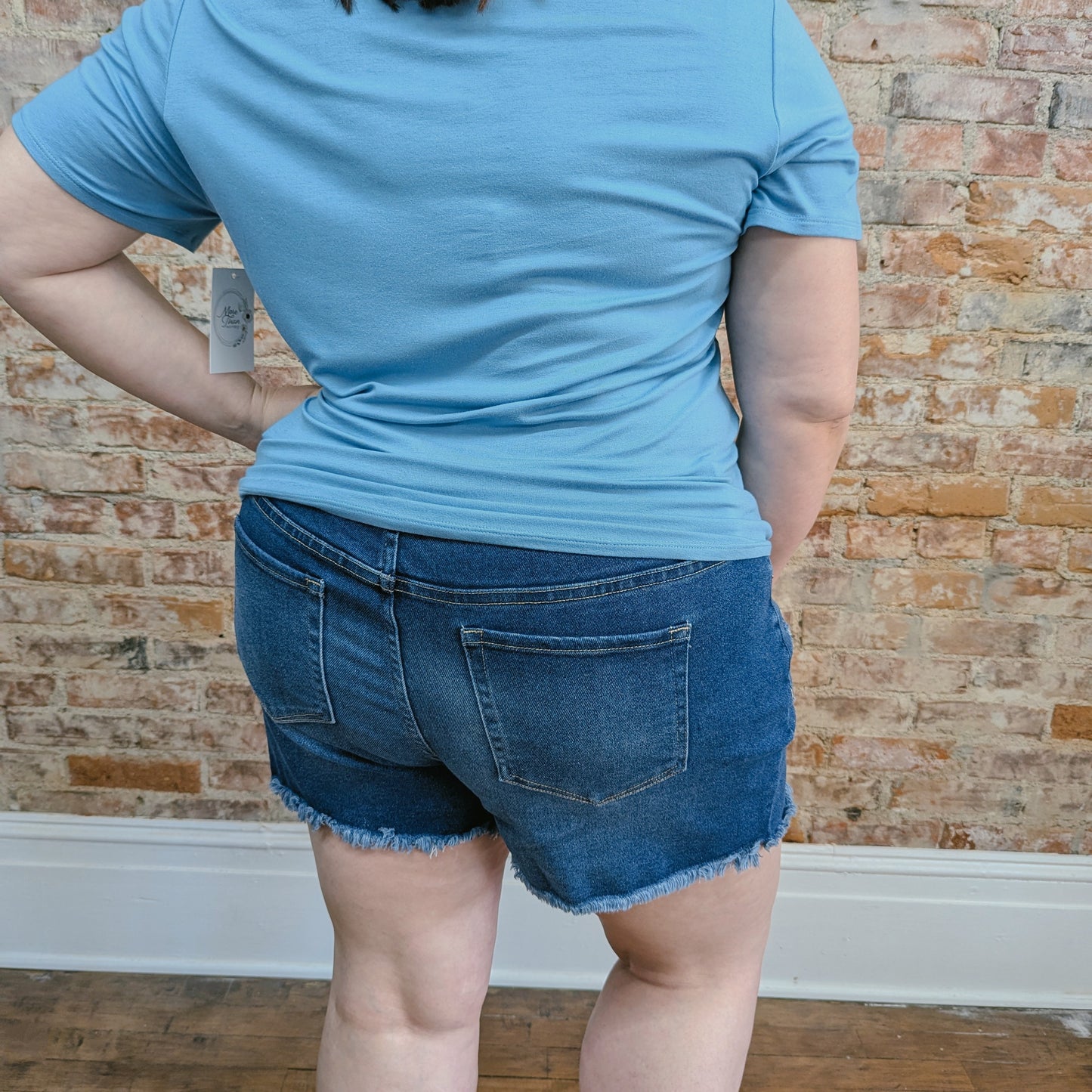 Distressed Jean Shorts