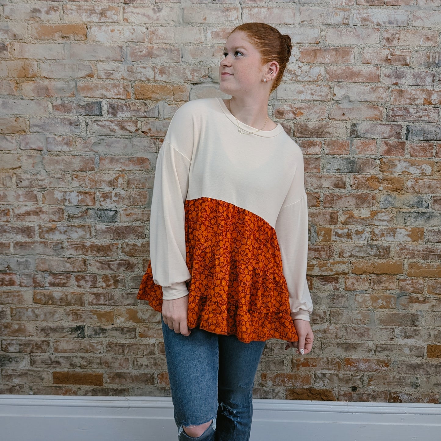 Creamsicle Tiered Top