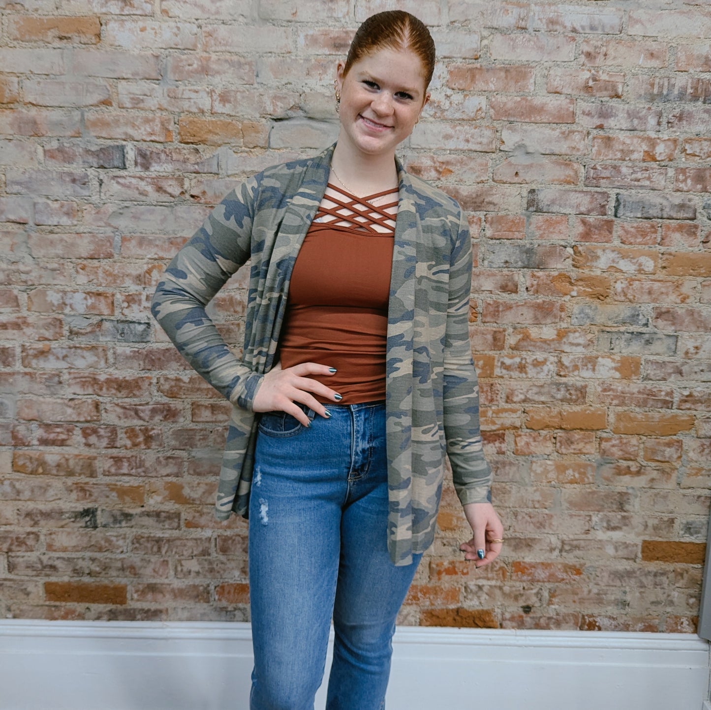 Camo Cardigan