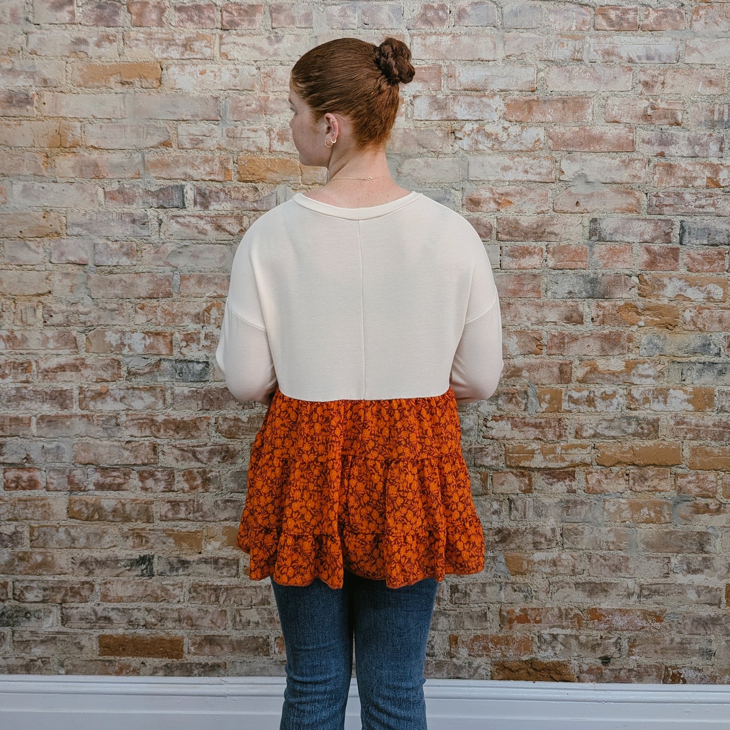 Creamsicle Tiered Top