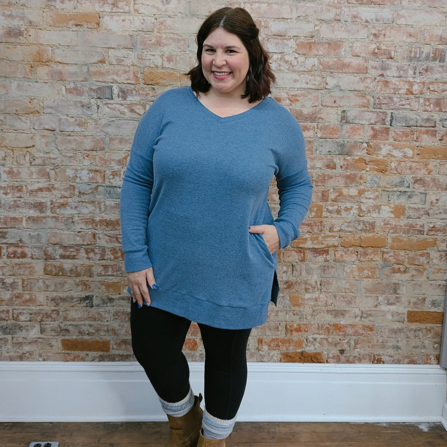 Blue Tunic Sweater