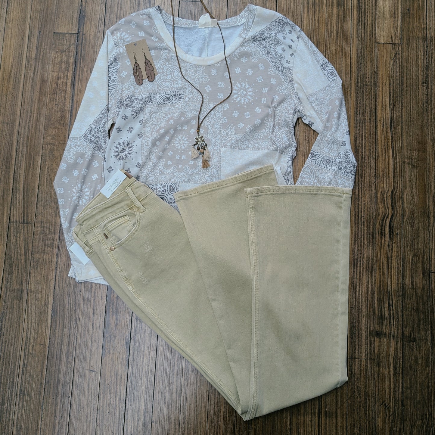 Bandana Print Long Sleeve