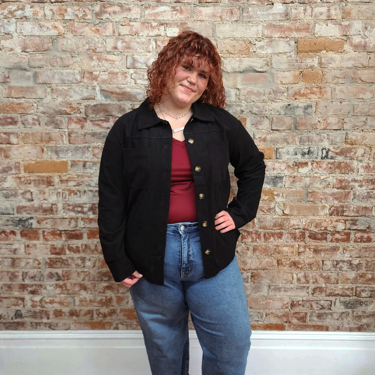 Black Granny Square Back Jacket