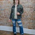 Distressed Flare Jeans