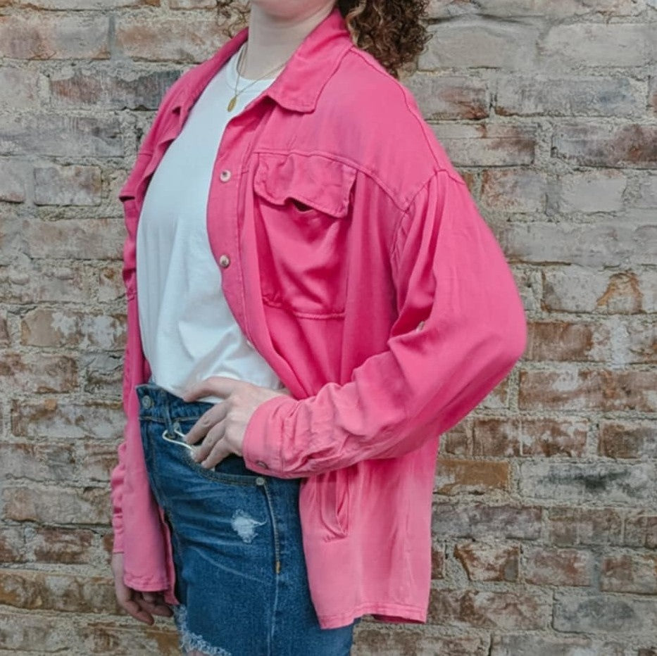 Pretty In Pink Shacket