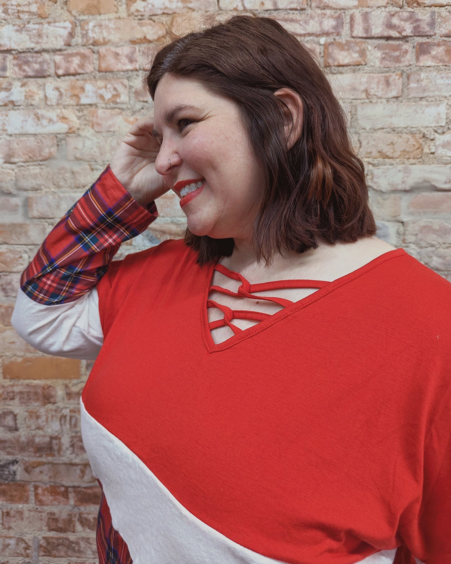 Yuletide Colorblock Top