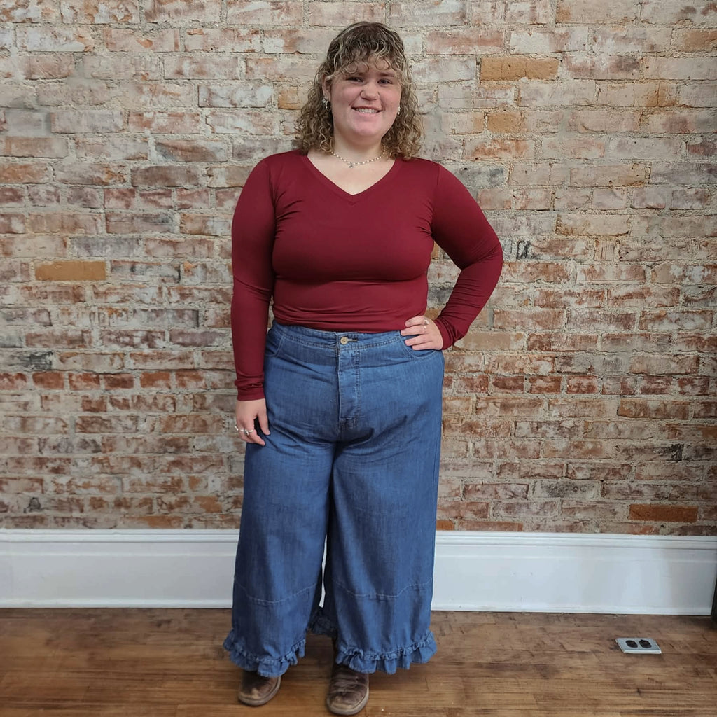 Boho Flowy Jeans