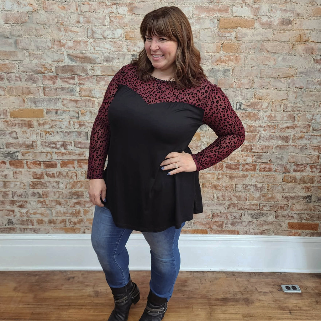 Burgundy Sweetheart Top
