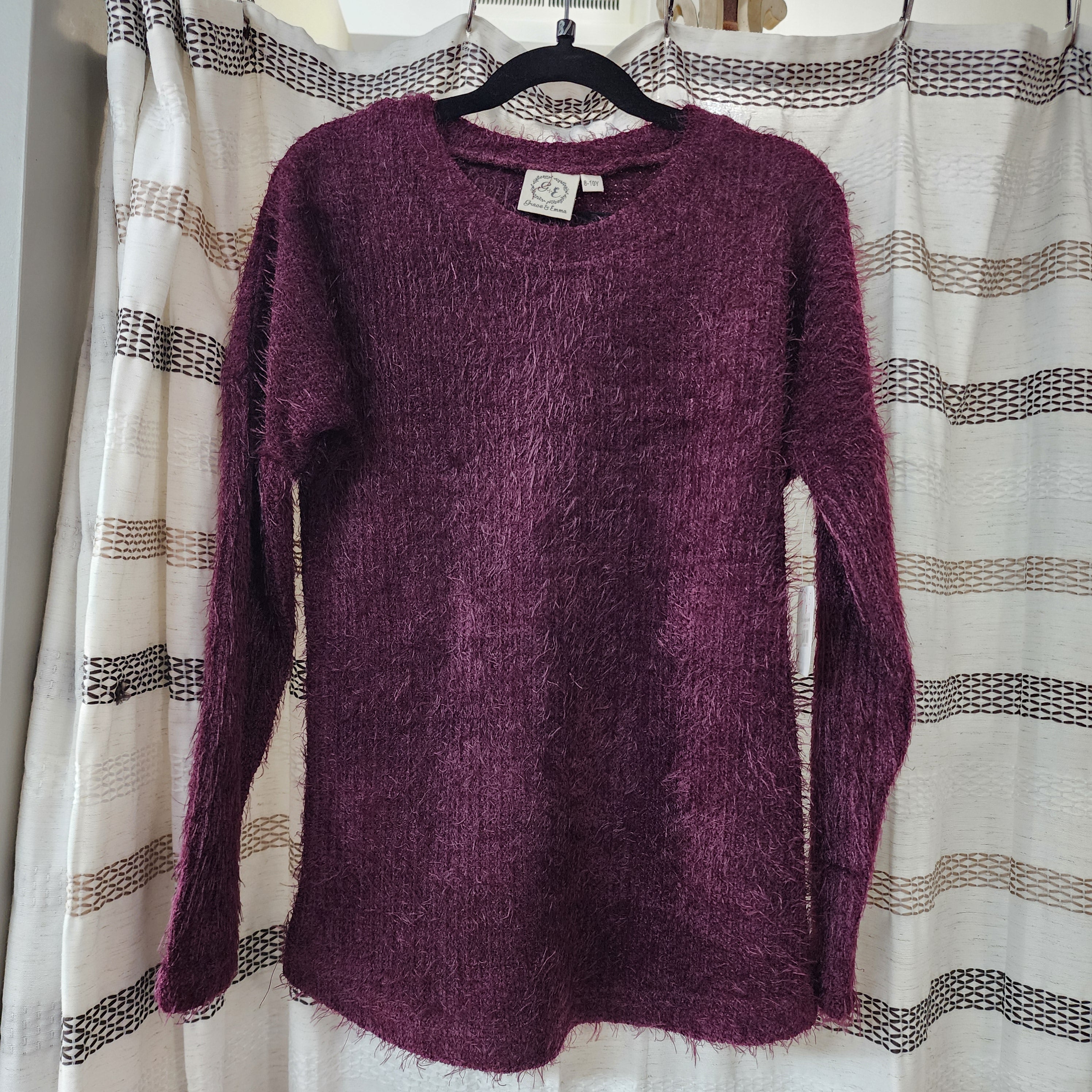 Girl's Purple Sweater *clearance item, cannot be returned*