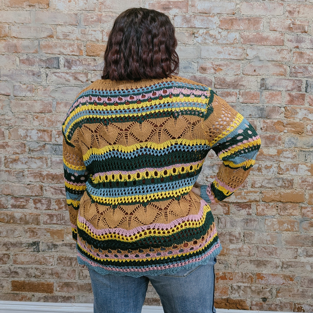 Colorful Knit Top