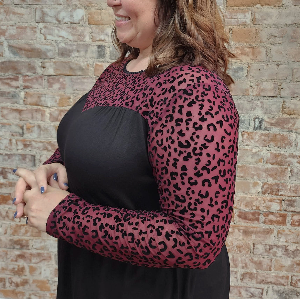 Burgundy Sweetheart Top