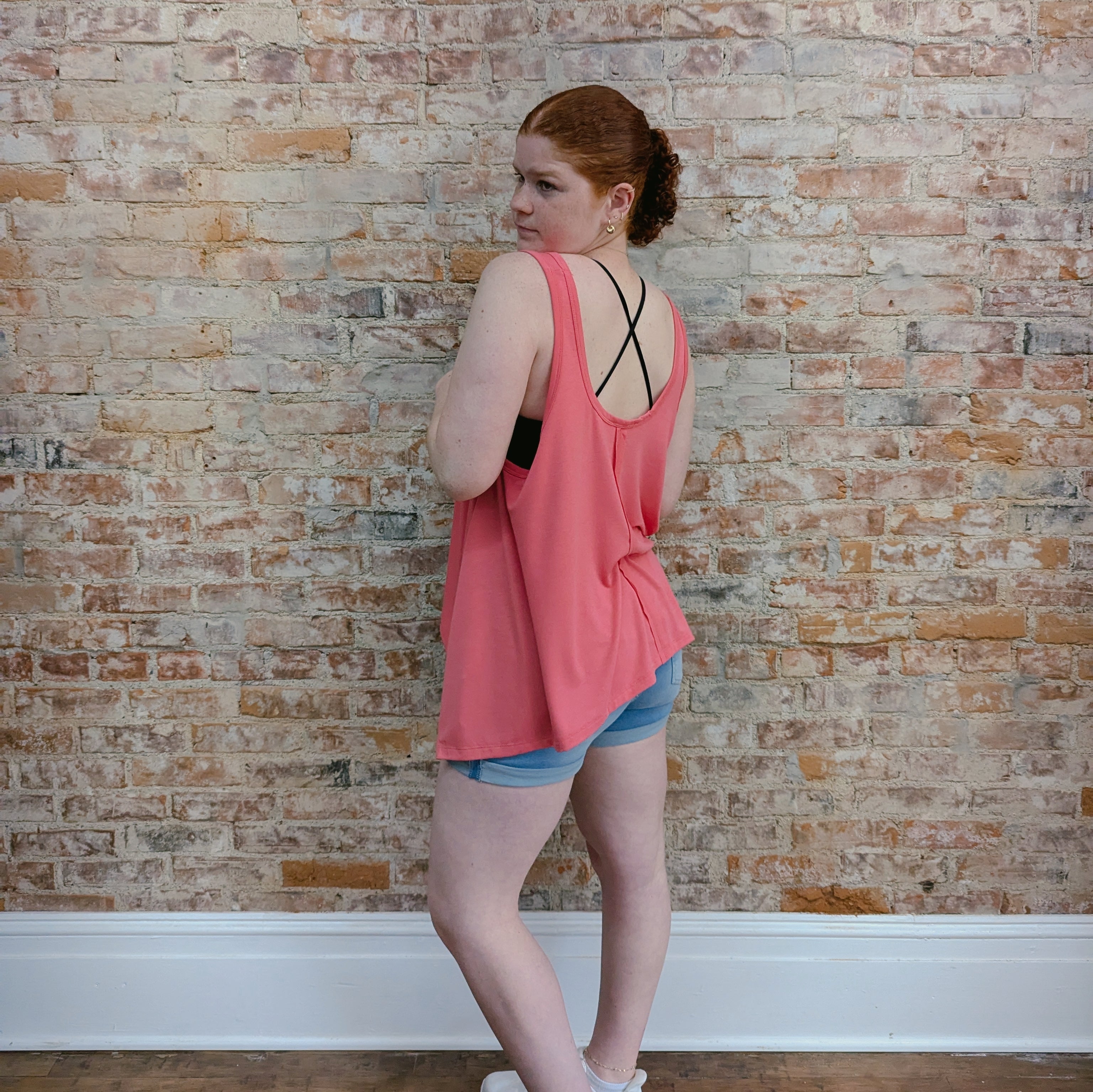 Pink Rose Flowy Tank