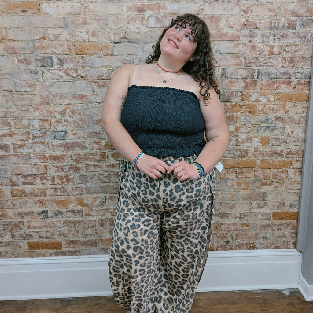 Black Ribbed Tube Top