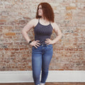 Grey Ribbed Tank