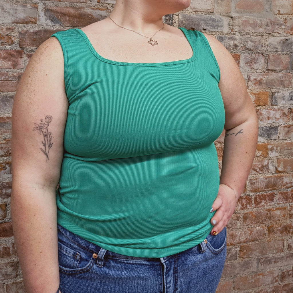 Jade Green Tank Top