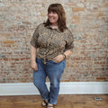 Leopard Button Blouse