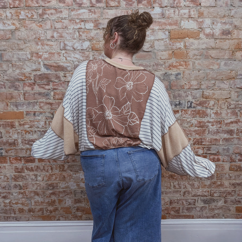 Floral Boho Oversized Top