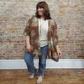 Brown Floral Kimono (one size)
