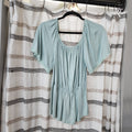 Light Sage Babydoll Top *clearance item, cannot be returned*