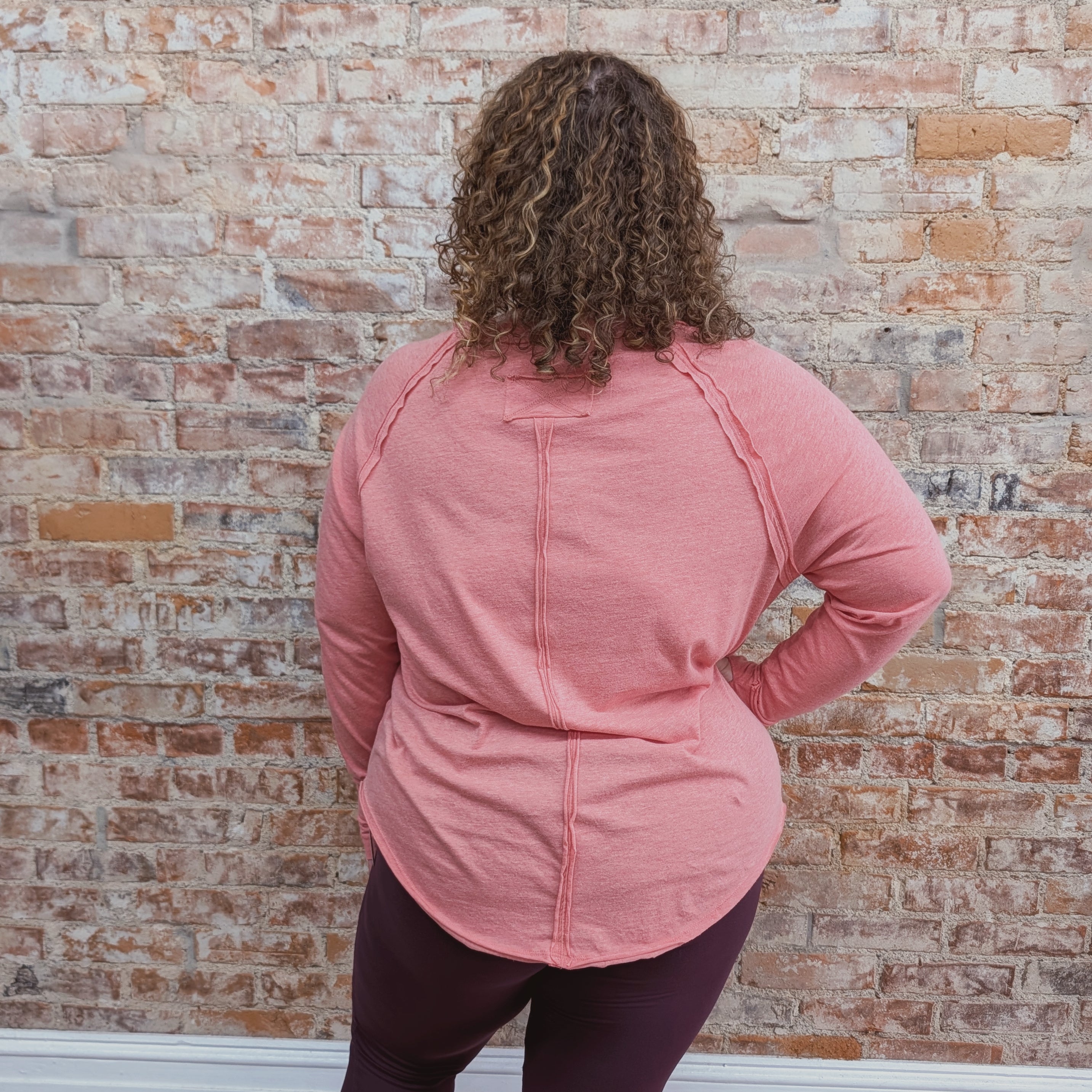 Soft Rose Workout Top