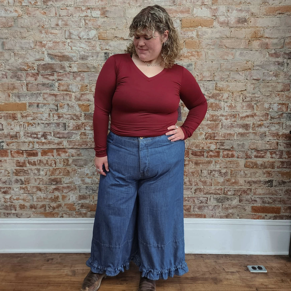 Boho Flowy Jeans