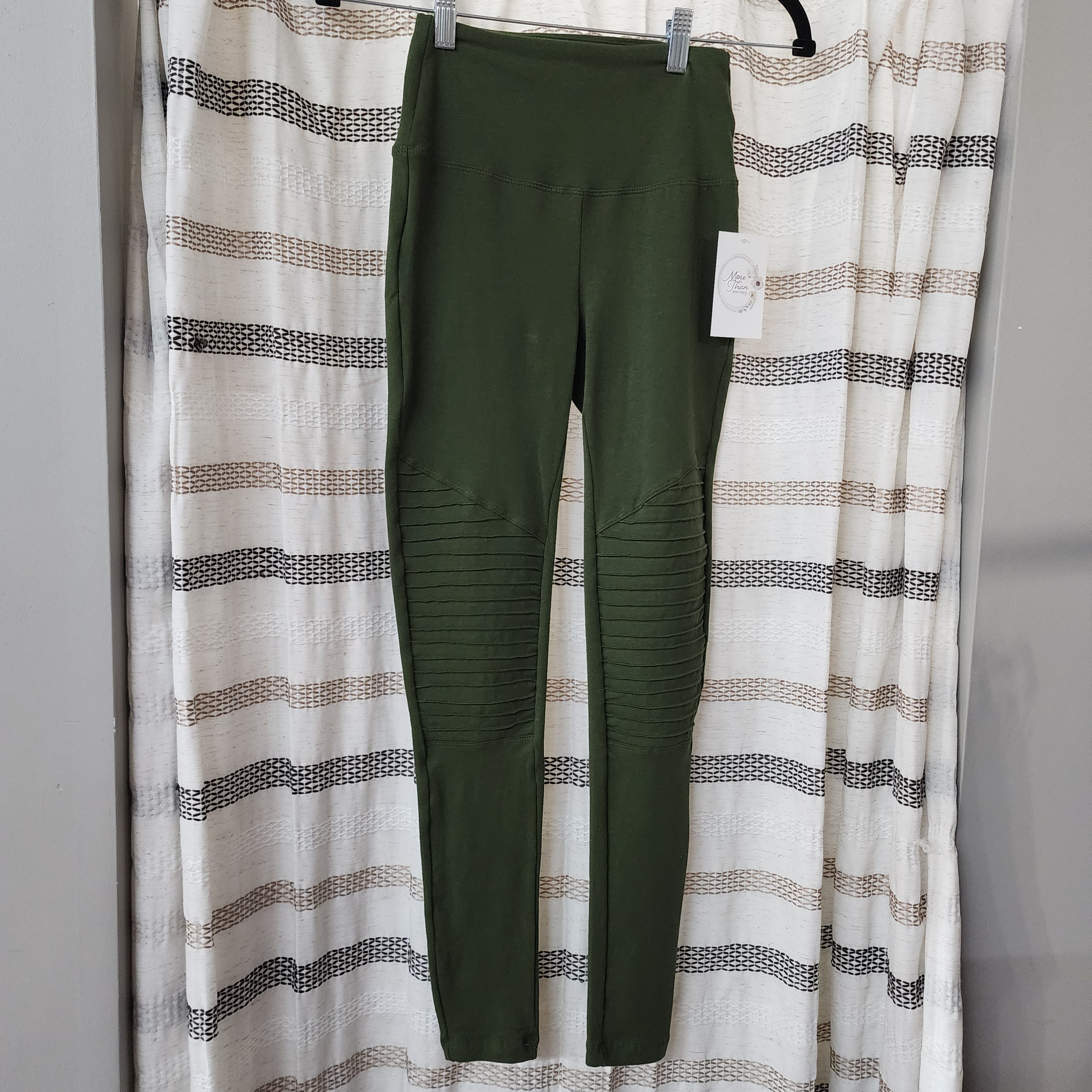 Army Green Moto Leggings *clearance item, cannot be returned*