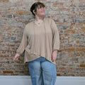 Beige Tunic Blouse