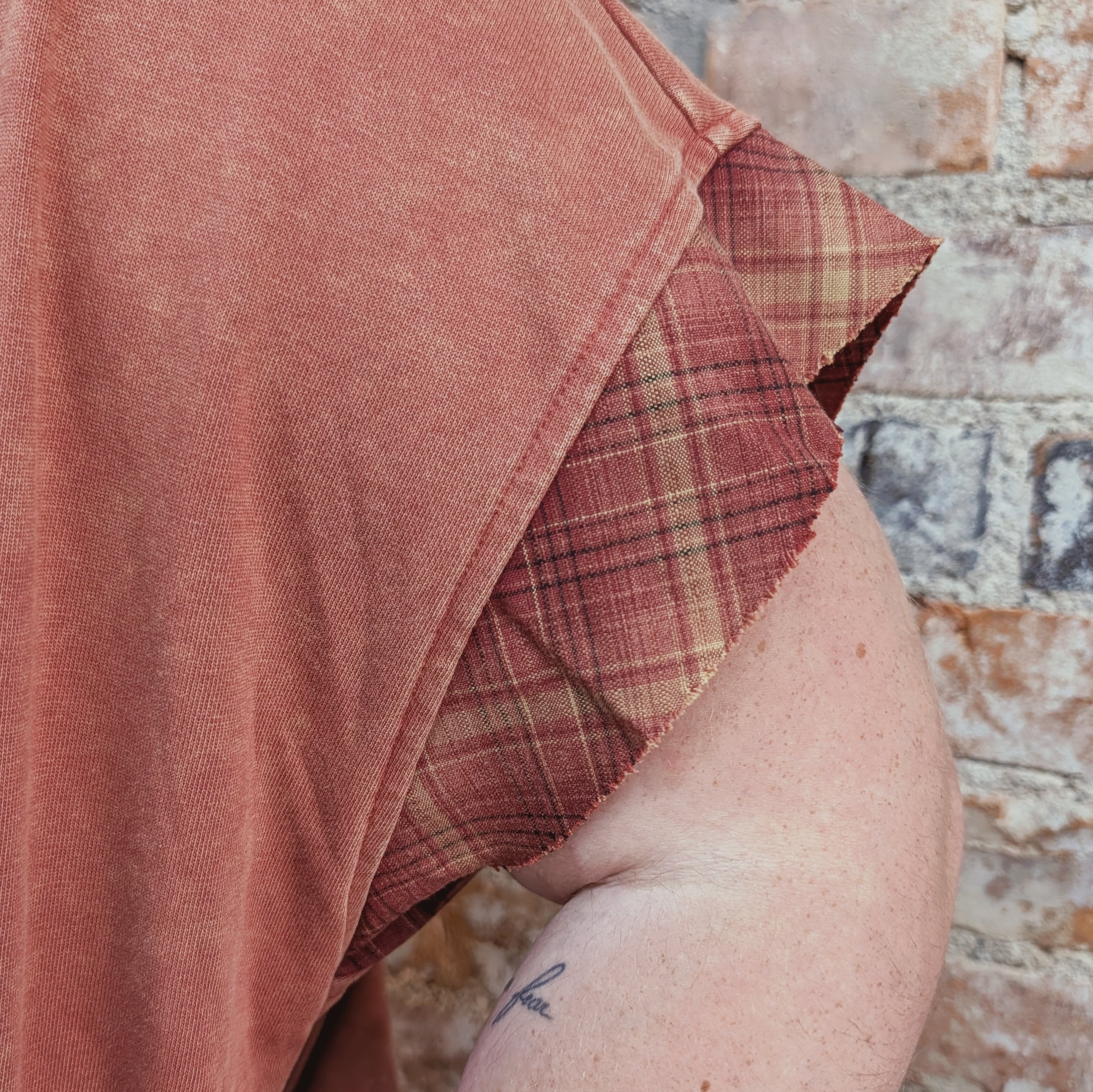 Peace Sign Patchwork Top