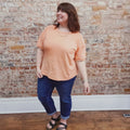 Coral Round Neck Tee