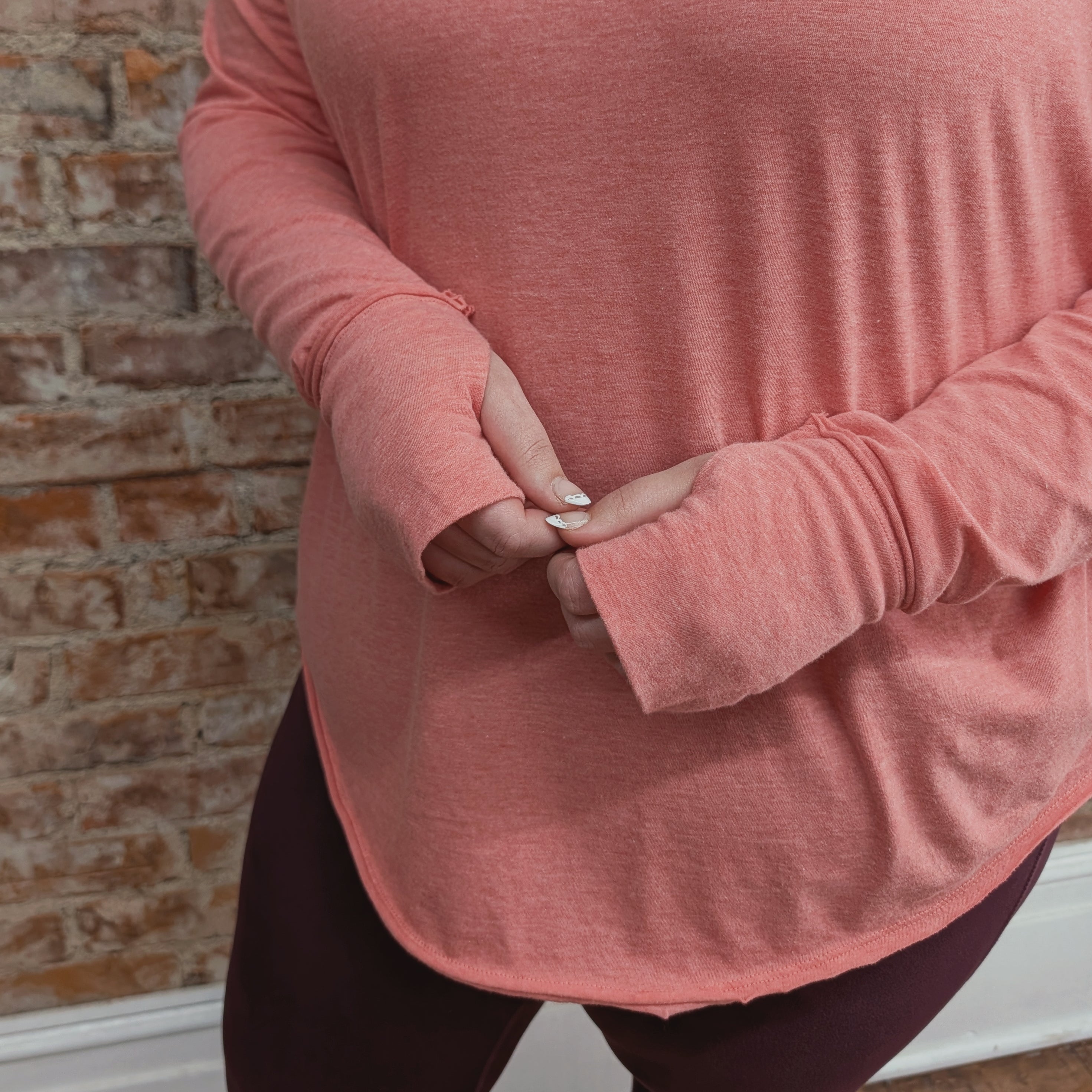 Soft Rose Workout Top