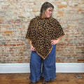 Animal Print Poncho