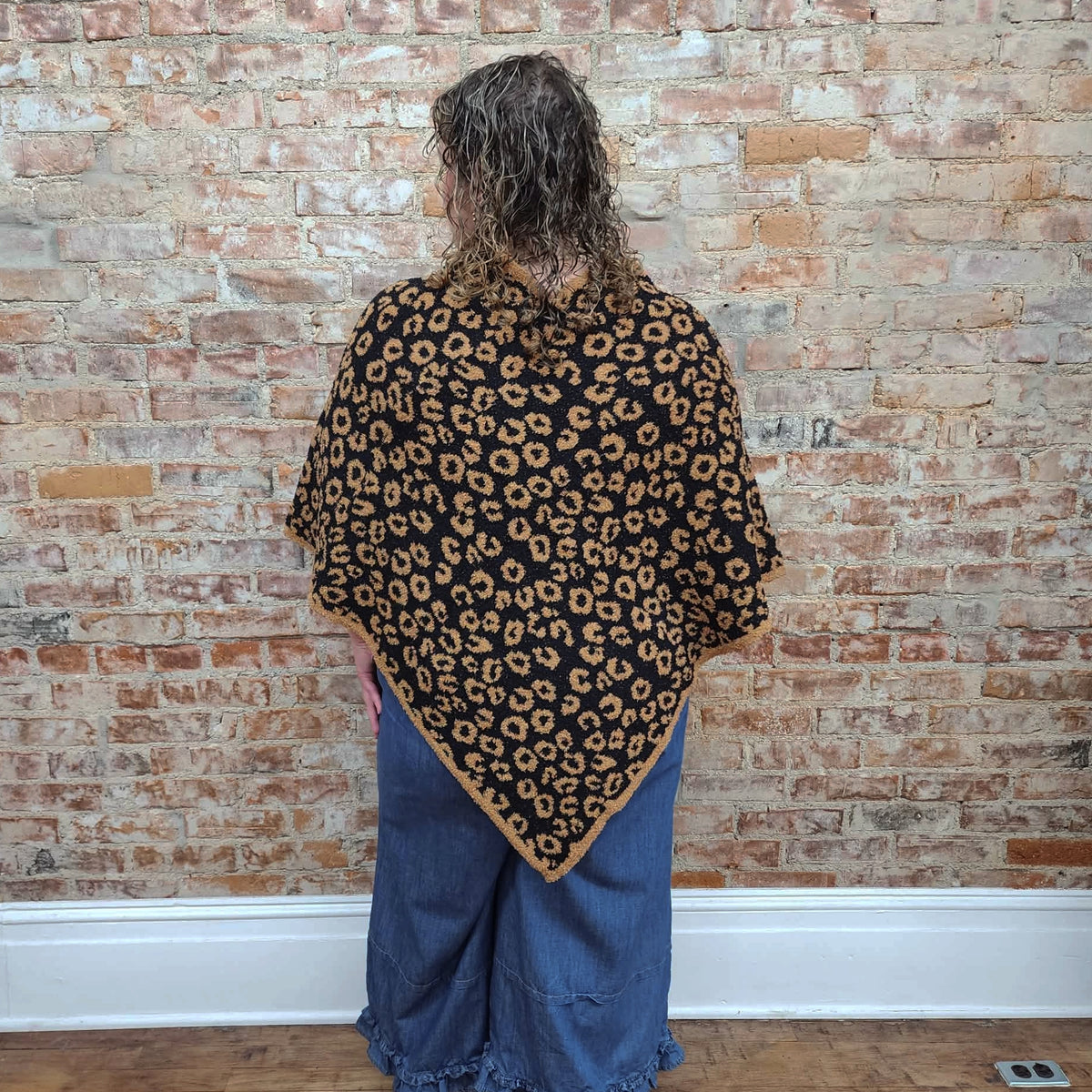 Animal Print Poncho