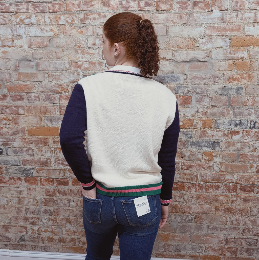 Argyle Cardigan Sweater
