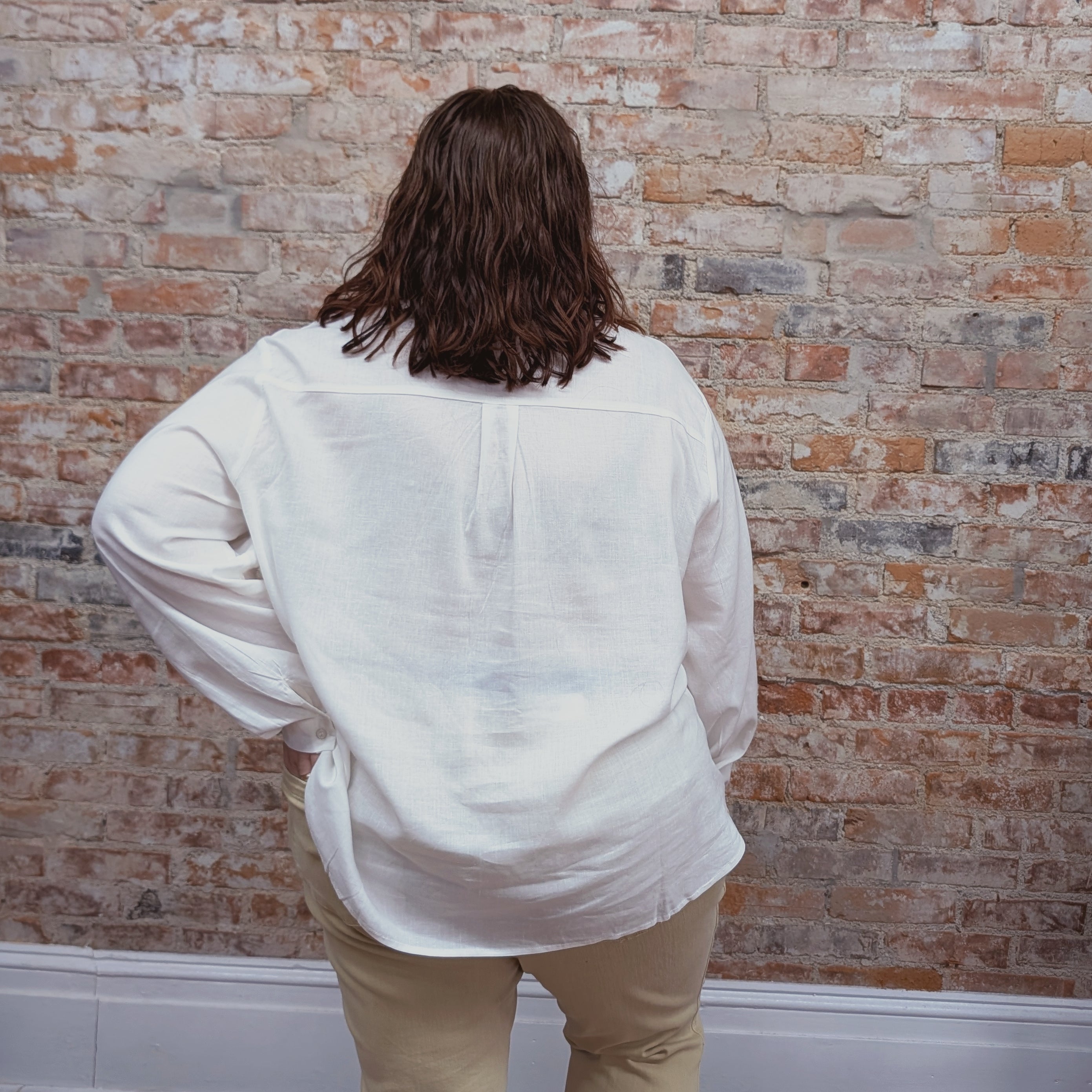 Embroidered Floral Button Down