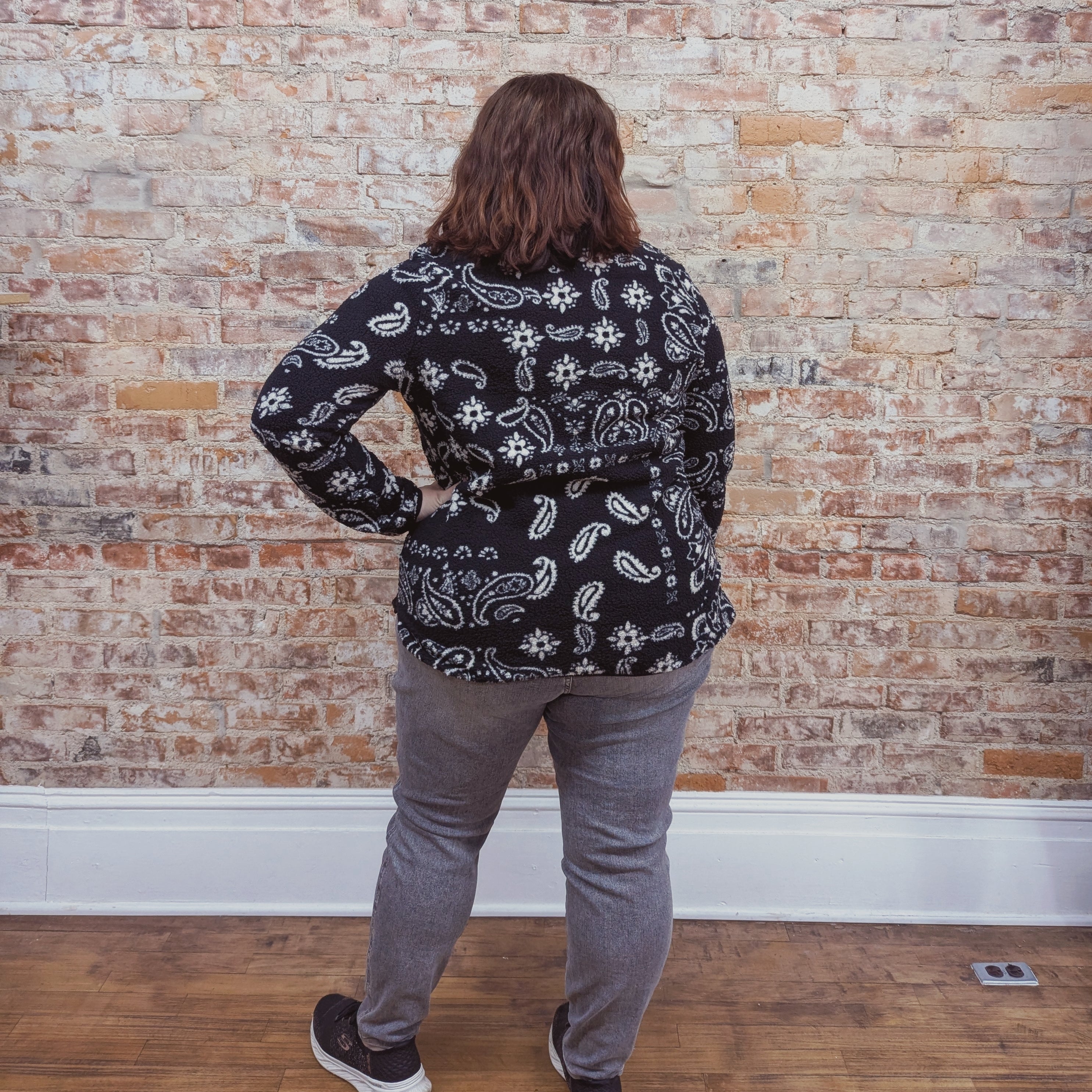 Paisley Fleece Quarterzip