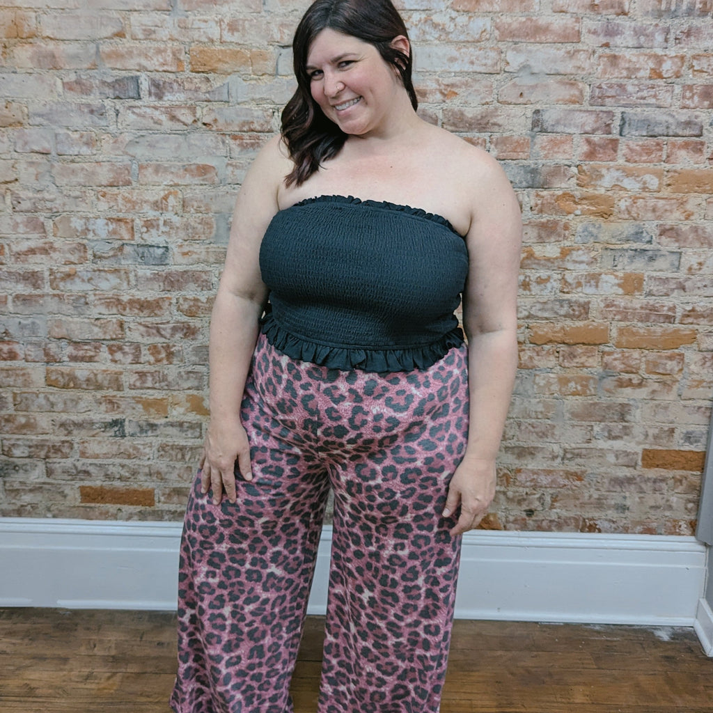 Animal Print Palazzo Pants