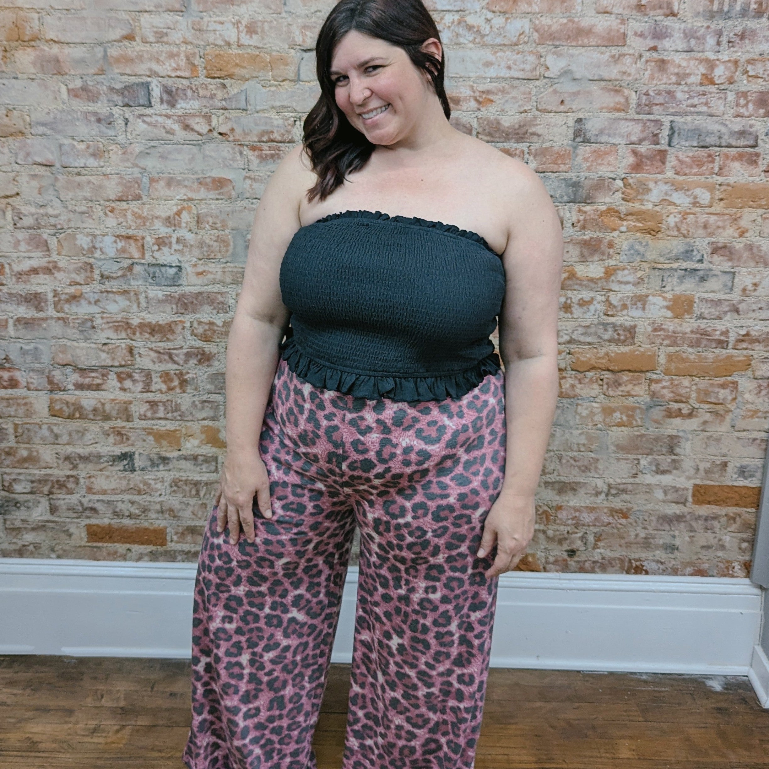 Animal Print Palazzo Pants