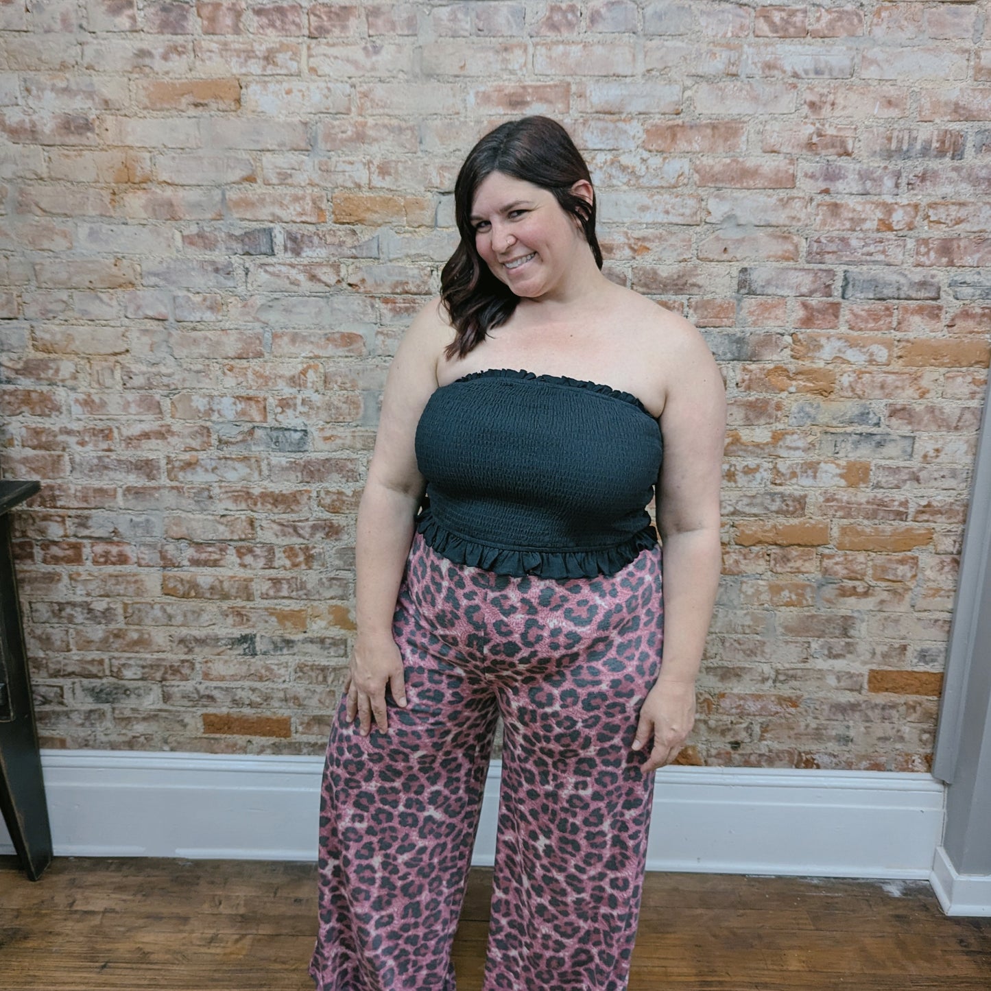 Animal Print Palazzo Pants